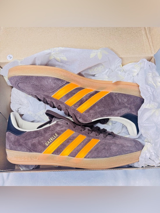 adidas Other - adidas Gazelle Indoor Brown Lucid Tangerine Orange Gum IH9659